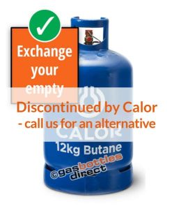 12kg Butane Calor Gas Bottle Cylinder Refill