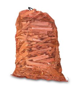 Kindling Fire Lighting Wood (Firechips) in a Netted Sack